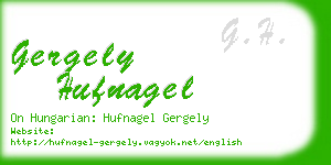 gergely hufnagel business card